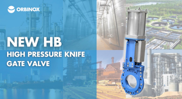 NEW ORBINOX HB HIGH PRESSURE KNIFE GATE VALVE